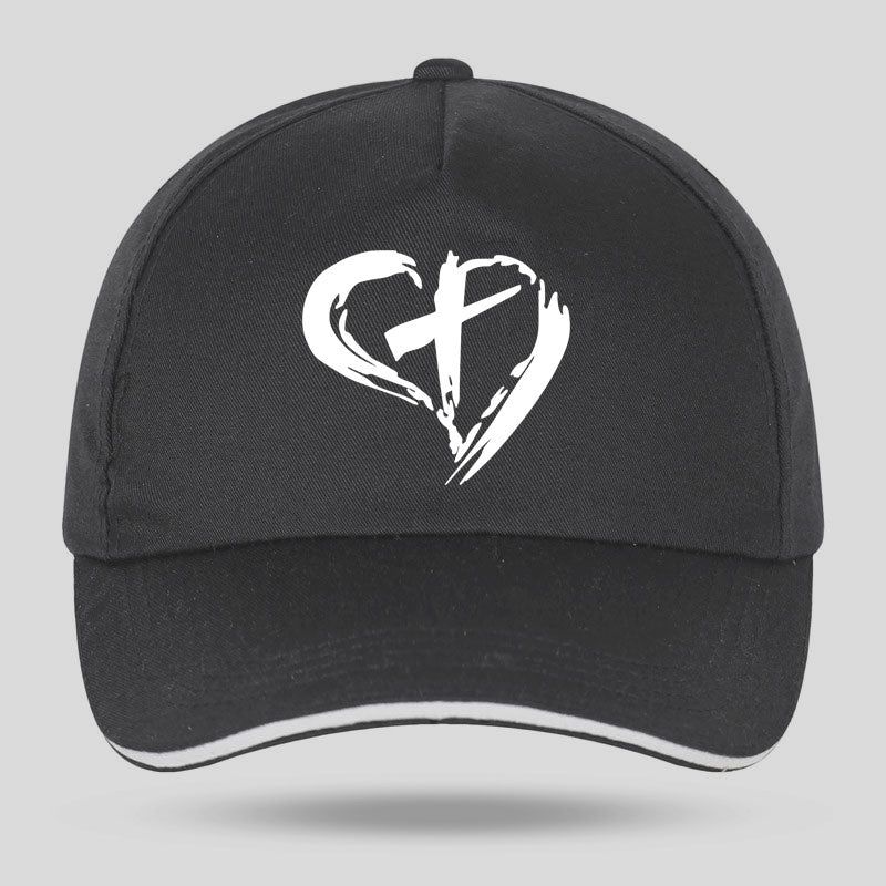 Broken Heart Cross Hat